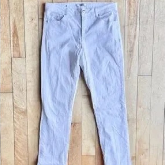 Simon Chang Denim - Simon Chang White Straight-Leg Jeans